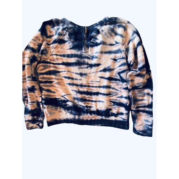 YFB Young Fabulous & Broke Sweatshirt Pink/Blue Tie Dye 1/4 Zip Back Sz M - Picture 2 of 10